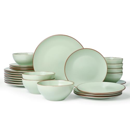 Venus Plates and Bowls Sets with Rim (24 Count)
