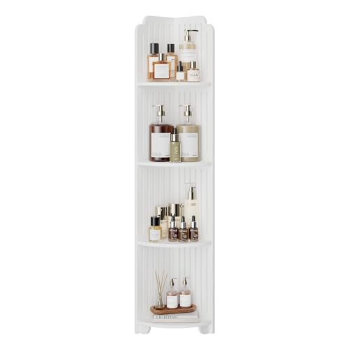 4 Tier Bathroom Shelves for Narrow Space