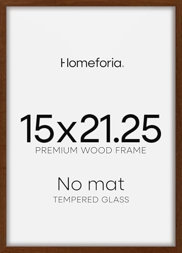 15x21.25 Brown Oak Puzzle Picture Frame