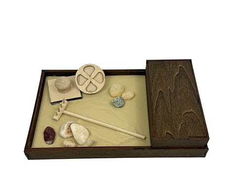 Wooden Zen Garden with Storage Box