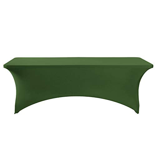 Spandex Table Cover for 8FT or 4ft or 6ft Table Universal Fitted Stretch Tablecloth for Party