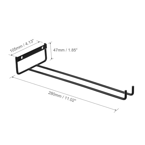 5 Pack Black Iron Wine Glass Rack (5 Count)