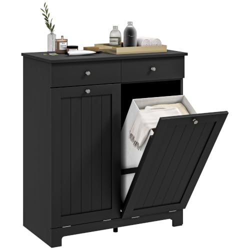 Laundry Cabinet with 2 Removable Baskets