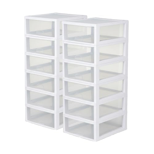 Stacking Drawer Storage Organizer for Clothes (12 Count)