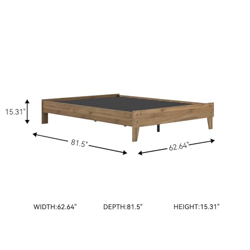 Deanlow Mid Century Modern Queen Platform Bed