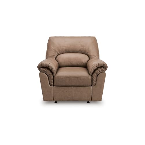 Faux Leather Manual Rocker Recliner