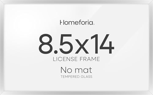 8.5x14 Silver Marriage License Frame (3 Count)