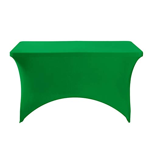 Spandex Table Cover for 4FT or 6ft or 8ft Table Universal Fitted Stretch Tablecloth for Party