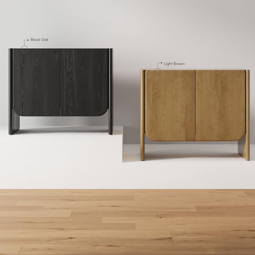 Jacala Mid Century Modern Entryway Storage Cabinet with Doors