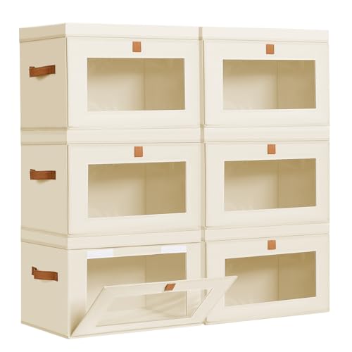Storage Bins with Lids (6 Count)