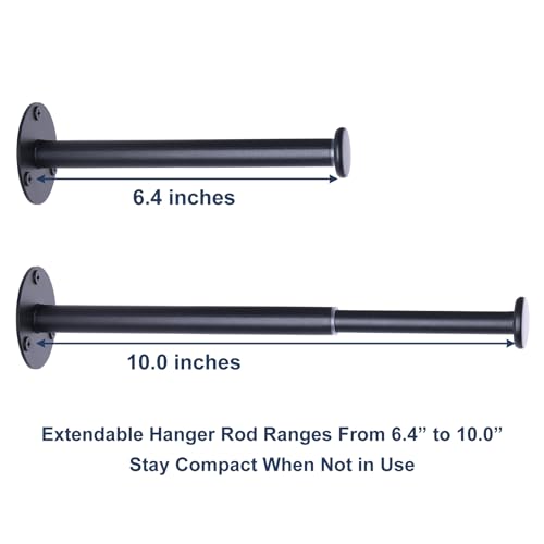 4 Pack Retractable Hanger Holder for Laundry Room (4.49 Count)