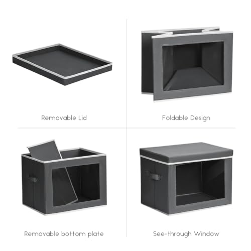 Storage Bins with Lids (4 Count)