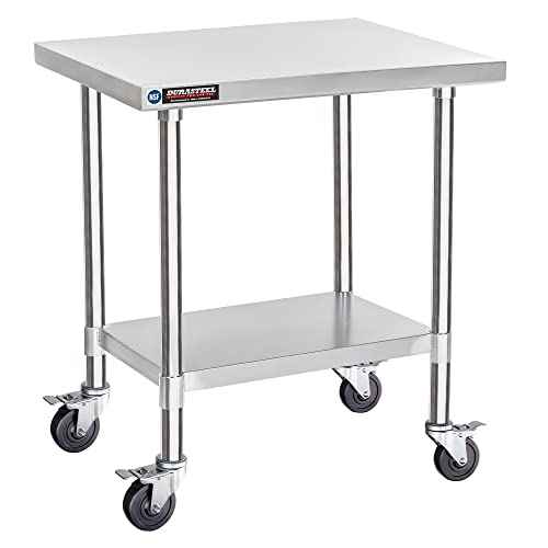 24x30 NSF Stainless Steel Cart Work Table (672 Ounce)