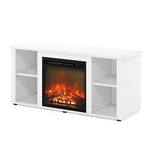 Jensen Entertainment Center Stand with Fireplace for TV up to 55 Inch