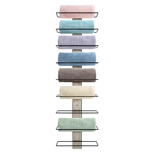 Wall Mounted Wine Rack for 9 Wine Bottles (9 Bottle Count)
