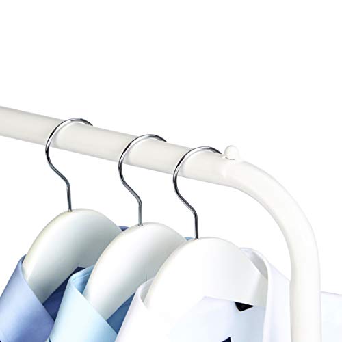 Rectangular Laundry Hamper Basket Butler Cart with Wheels and Hanging Rack