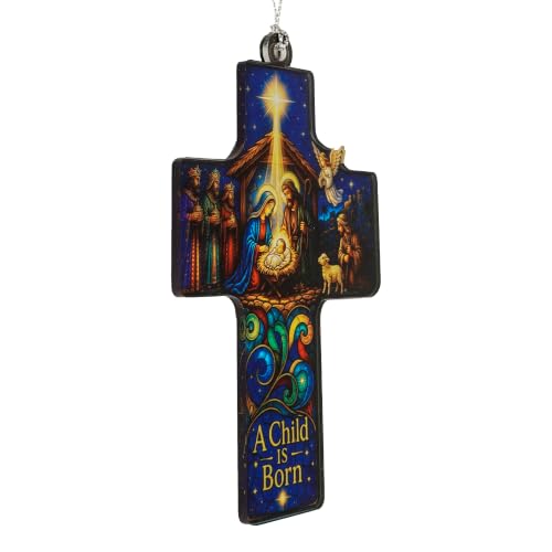 Nativity Cross Christmas Ornament 2026