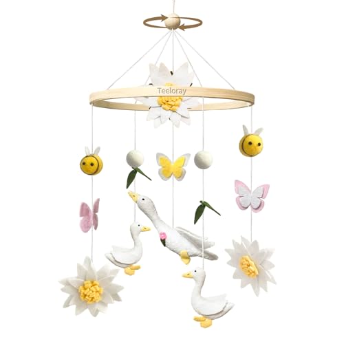 Baby Mobile for Crib Goose Nursery Decor Baby Shower Newborn Gifts