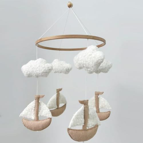 Sailboat Crib Mobile for Girls & Boys