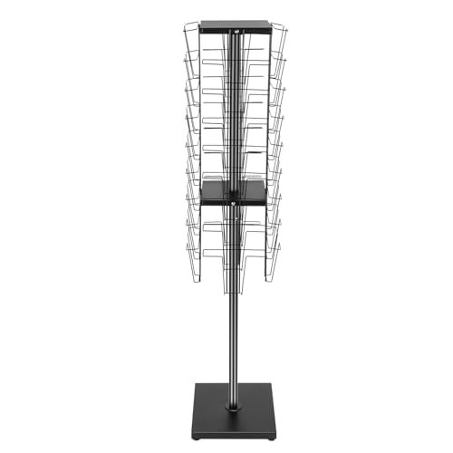 36 Pockets 360° Rotating Magazine Rack