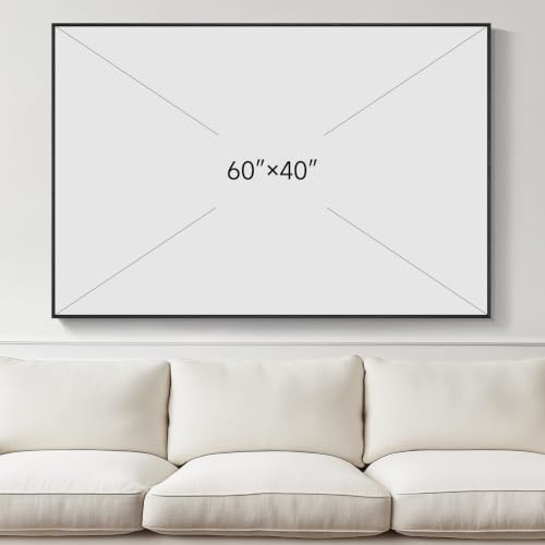 Extra Large Framed Geometric Abstract Wall Art for Living Room
