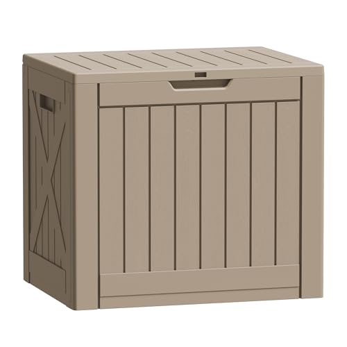Resin Deck Box 40 Gallon Waterproof Outdoor Storage Box