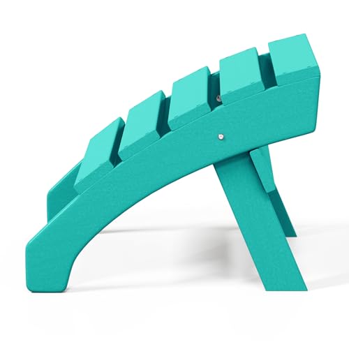 Dylan Outdoor Patio HDPE Adirondack Ottoman Footrest