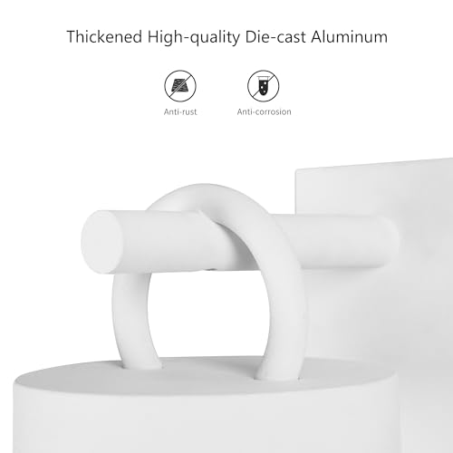 Porch Light White Dusk to Dawn Outdoor Wall Light
