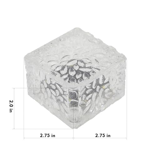Solar Brick Lights Outdoor Solar Lights Outdoor Waterproof Patio (6 Count)