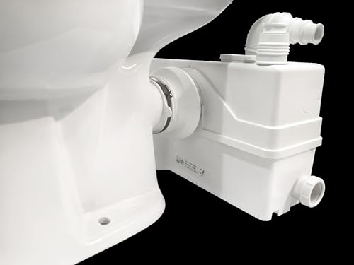 800W 1+HP American Elongated Macerating Toilet Kit with Macerator Pump for Basement Toilet System