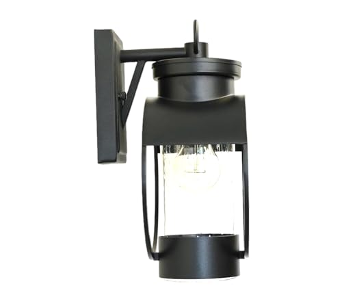Black Outdoor Weatherproof Wall Sconce Light Fixture
