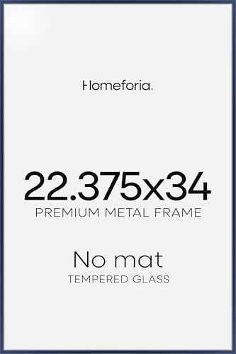22.375x34 Blue Puzzle Poster Frame