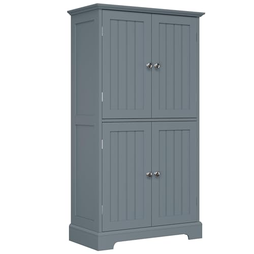 Bathroom Floor Cabinet with Adjustable Shelves