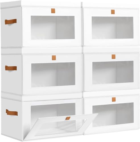 Storage Bins with Lids (6 Count)