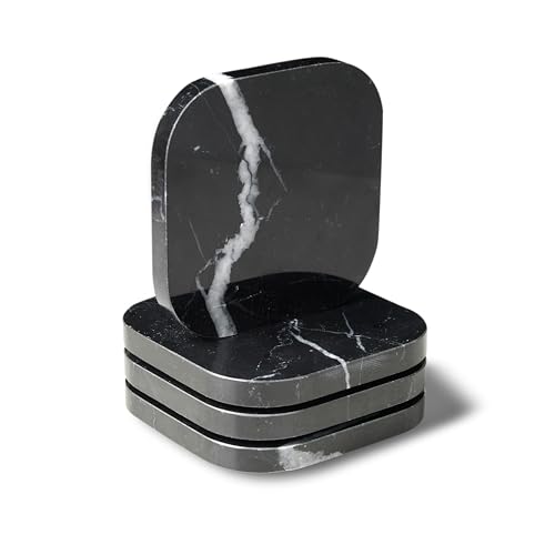 Italian 100% Marble Coasters (4 Count)