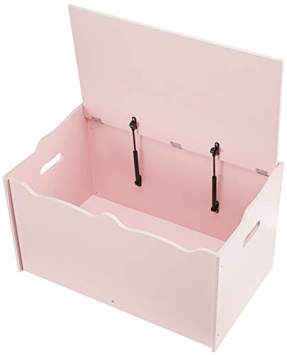 Kids Wooden Toy Storage Chest with Safety Lid