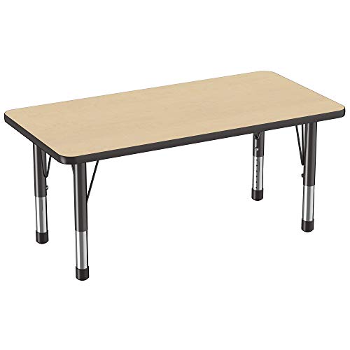 FDP 24" x 48" Rectangle Table with Chunky Legs