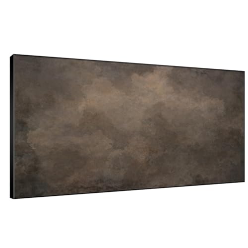 24"x46" Extra Large Framed Wall Art Neutral Cloudy Abstract Illustration