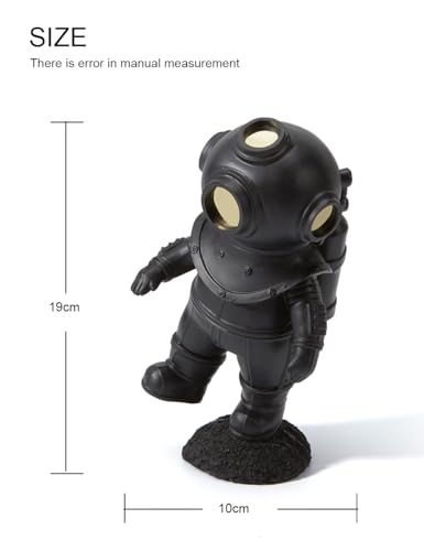 Diver Figurine Nautical Statue Modern Home Sculpture 7.1 Inch