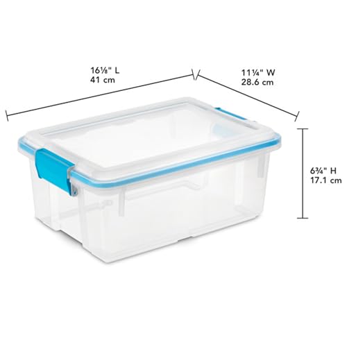 Gasket Storage Box with Lids for Home & Office (4 Count)