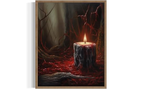 Gothic Candle Poster Art Print