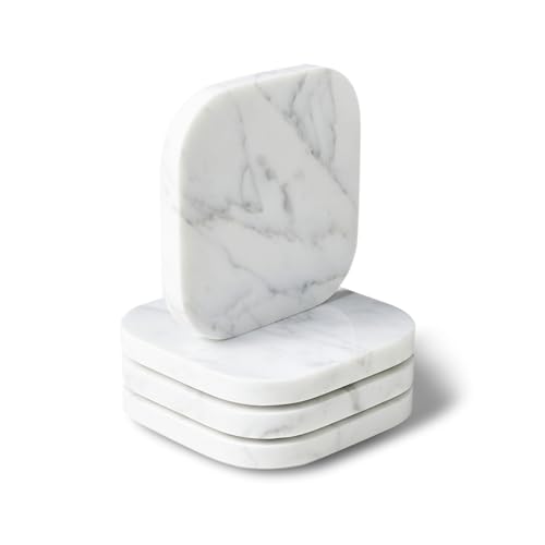 100% Marble Tile Coasters (4 Count)