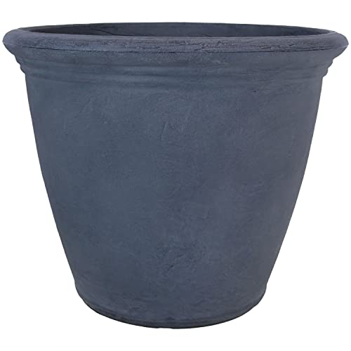 Sunnydaze Anjelica 20'' Large Plastic Planter Pot for Plants (2 Count)