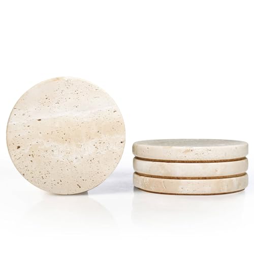 Turkish Natural Marble Coasters Set of 4 (4 Count)