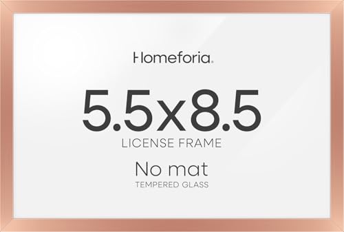 5.5x8.5 Rose Business License Frame