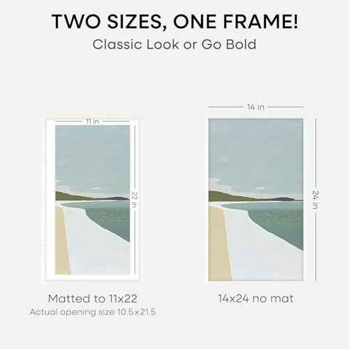 14x24 White Oak Picture Frame (2 Count)
