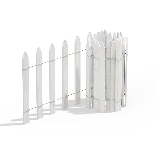 Cedar Wood Garden Picket Fence (2 Count)