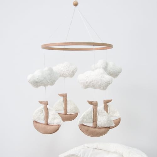 Sailboat Crib Mobile for Girls & Boys