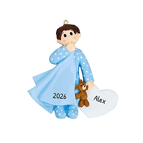 3D Brunette Toddler Ornaments for Christmas Tree 2026
