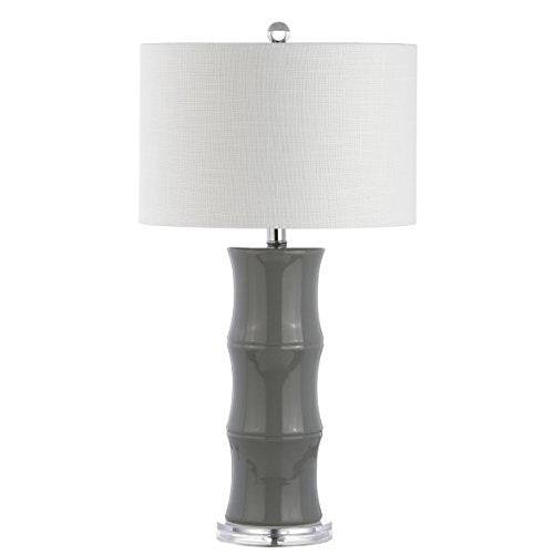 Tiki Table Lamp 26.5" Bamboo Ceramic Bedside Nightstand